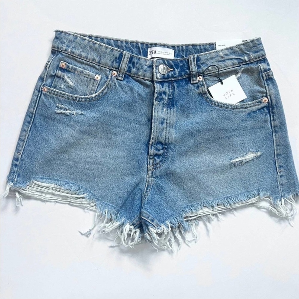 ZARA Denim Jean Shorts Size (6)